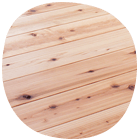 スギ・ヒノキ・カラマツ等、国産材を主に無垢の床材を使用します